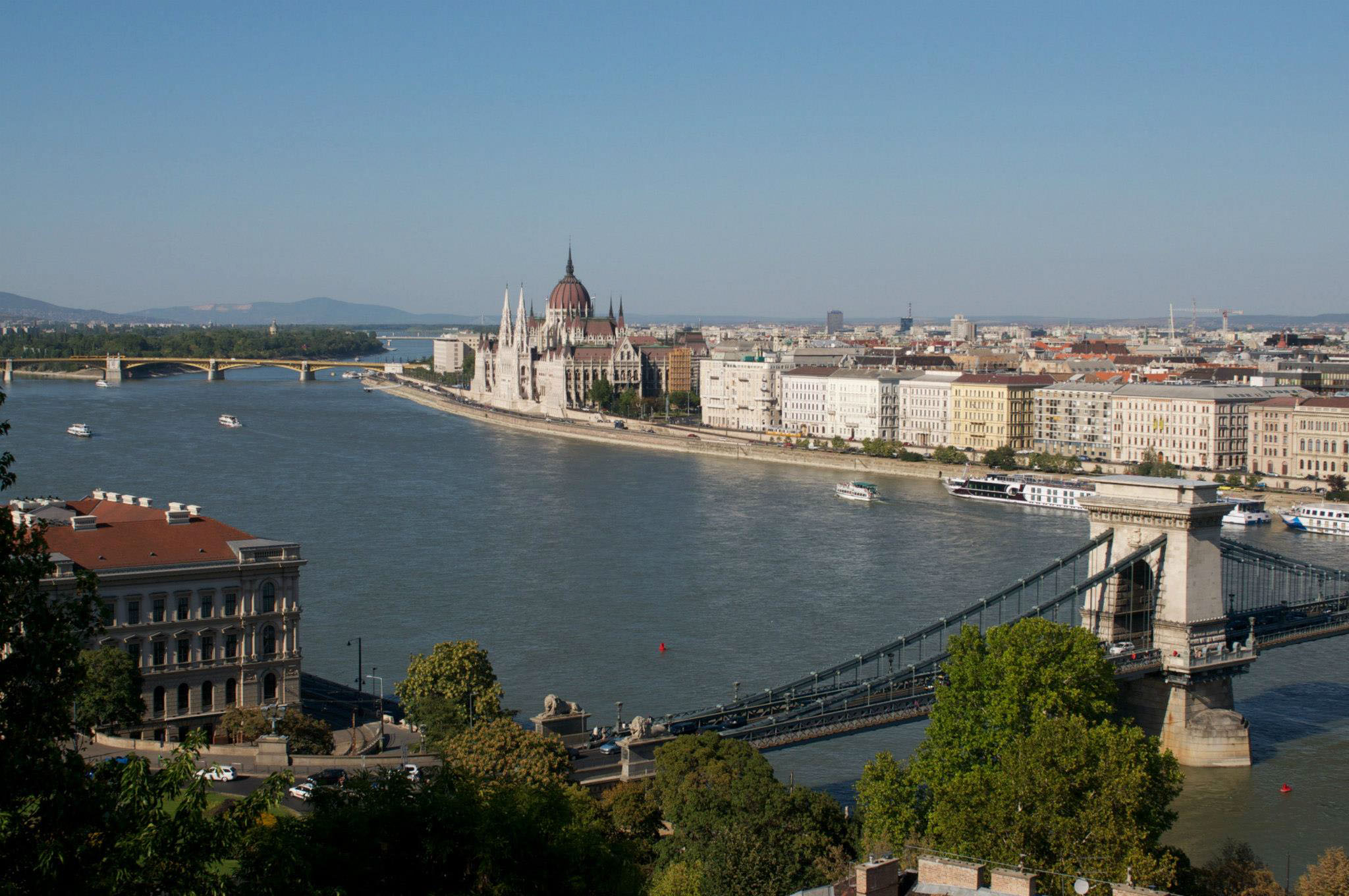 Hungarian Parliament on the Danube in Budapest