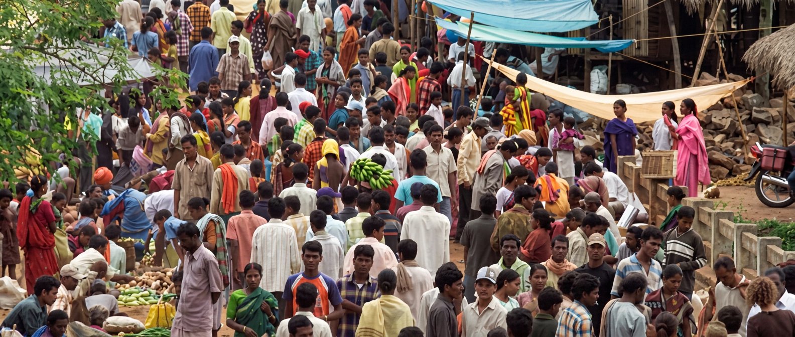 Market day, India
