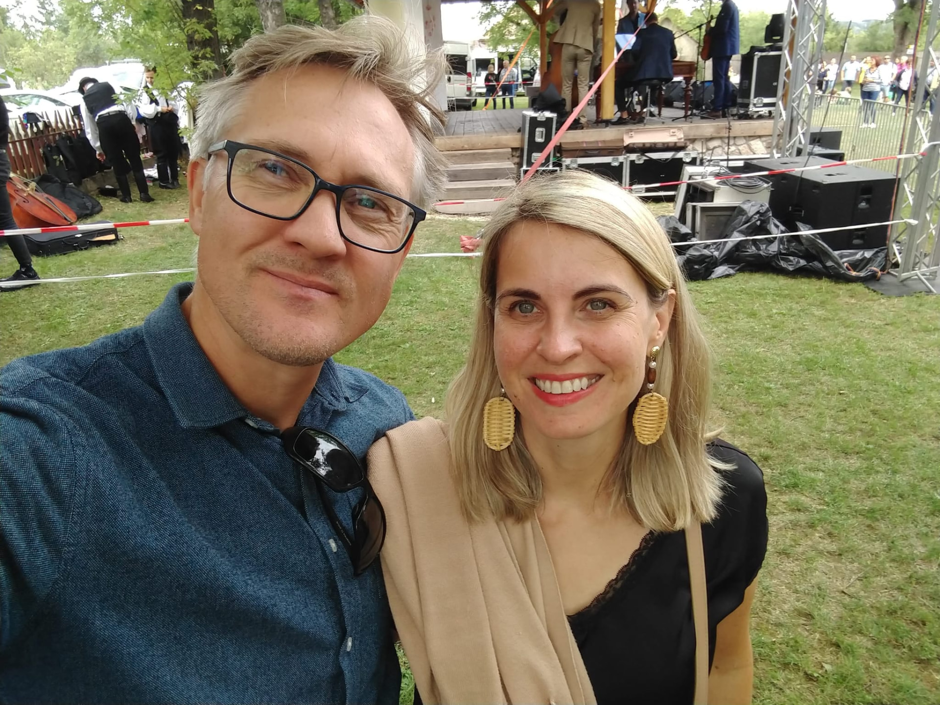 Philip Barnett at an outdoor music event